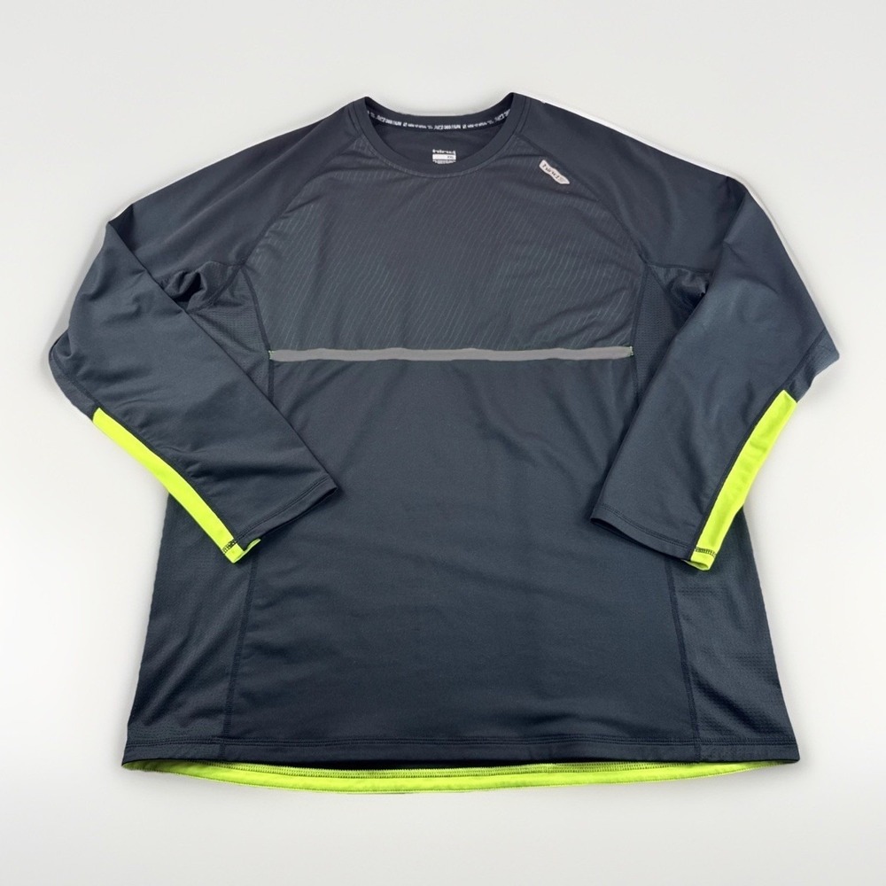 Hind Running Shirt Mens XXL Black Activewear Gym Workout Long Sleeve Performance